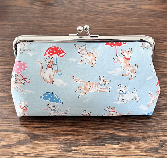 はこせこ がま口ポーチ 浮世絵 芸者 猫 着物 浴衣 877