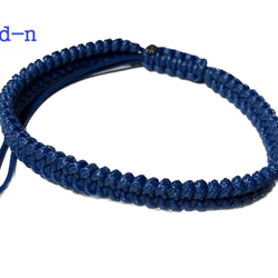 guild-n ☆ ネイビーブルー 紺色 ファング ワックスコード 組紐