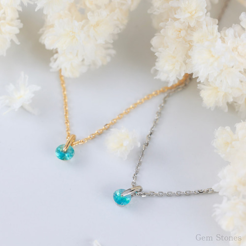 Ptパライバトルマリンプチネックレス PTパライバトルマリンプチネックレス2.983ct