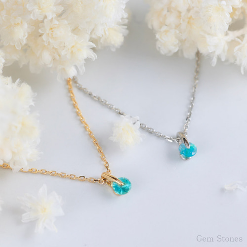 Ptパライバトルマリンプチネックレス PTパライバトルマリンプチネックレス2.983ct