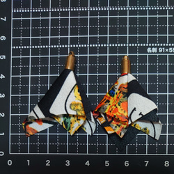 【ﾊﾝﾄﾞﾒｲﾄﾞ素材】༄スカーフ風タッセル༄ 2個セット・C 4枚目の画像