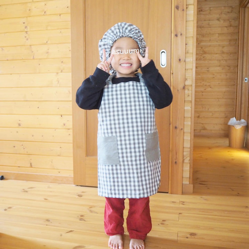 セット】三角巾と子ども用エプロンセット（M） その他入園グッズ