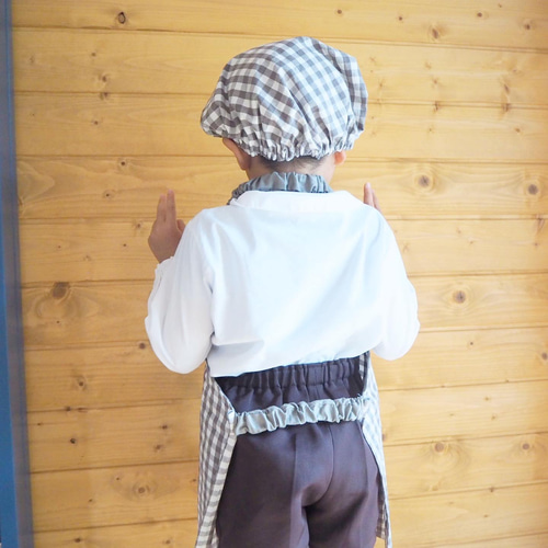 セット】給食帽子と子ども用エプロンセット（M） その他入園