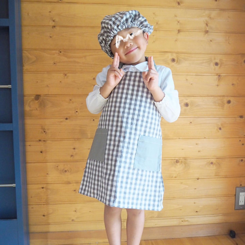 apoina kids ☆ エプロンワンピース 2-3y （Apolina Kids