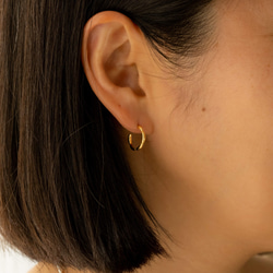 Ripple Earrings S Gold 2枚目の画像