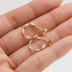 Ripple Earrings S Gold 4枚目の画像