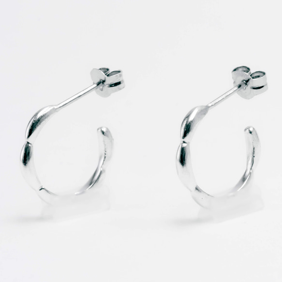 Ripple Earrings S Platinum 3枚目の画像