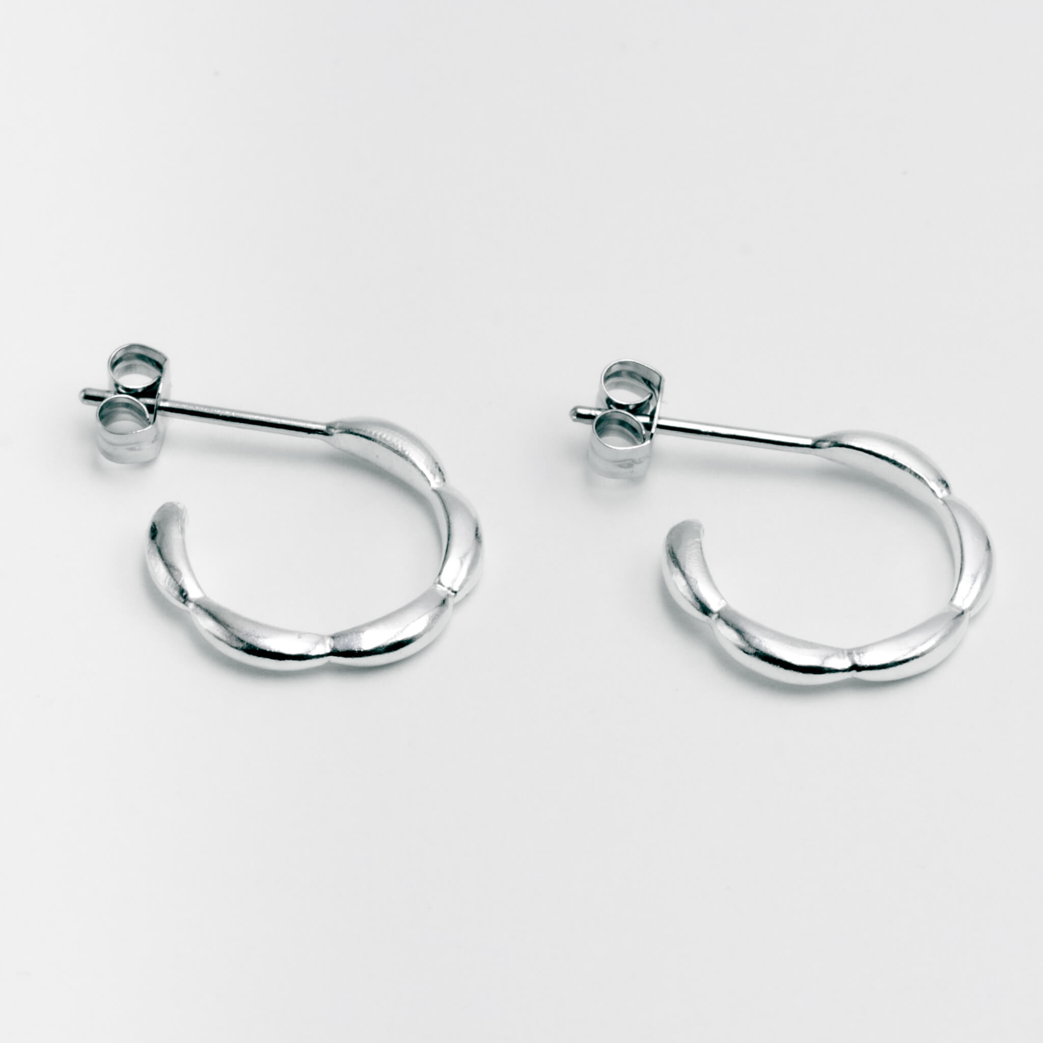 Ripple Earrings S Platinum