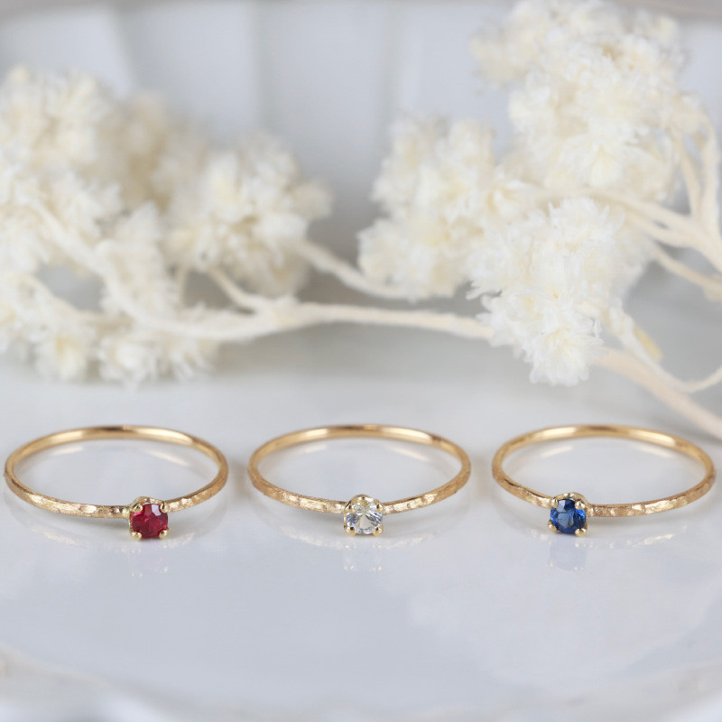 遺品整理 18K サファイア ルビー リング - メルカリ