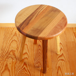 いろいろな木の丸イス　スツール　サイドテーブル　２ 3枚目の画像