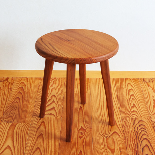 いろいろな木の丸イス スツール サイドテーブル 3 椅子（チェアー