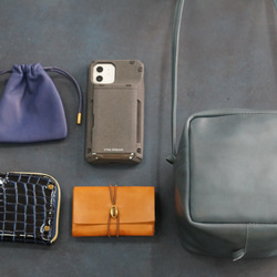 NUME-RED・キューブポシェット◎２WAY機能・内装キーホルダー付き：ポケット機能充実しています。全5色★ 16枚目の画像