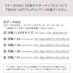 バースデーポスター(デザインA)メモリアルポスター【データのみ】【印刷ポスター】誕生日　イベント　メモリアル　★送料無料 7枚目の画像