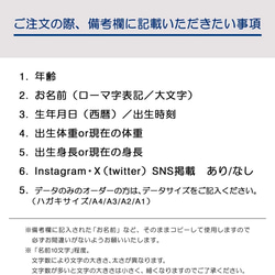 バースデーポスター(デザインA)メモリアルポスター【データのみ】【印刷ポスター】誕生日　イベント　メモリアル　★送料無料 8枚目の画像