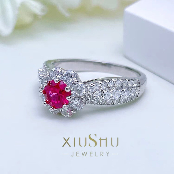 ルビー ダイヤモンド リング Pt900 0.28カラット PT900 ルビー  