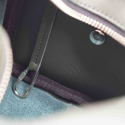 NUME-GREEN・キューブポシェット◎２WAY機能・内装キーホルダー付き：ポケット機能充実しています。全5色★ 8枚目の画像