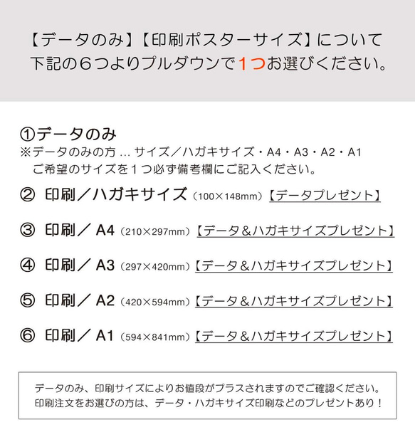 バースデーポスター(デザインB)メモリアルポスター【データのみ】【印刷ポスター】誕生日　イベント　メモリアル　★送料無料 7枚目の画像