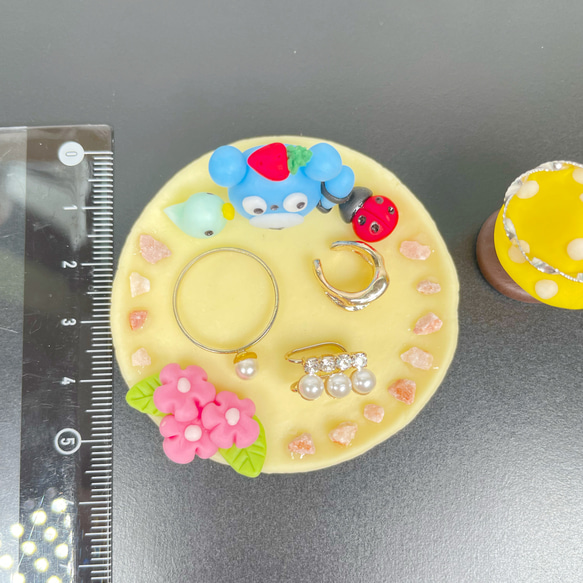 ハンドメイド　アクセサリートレー　リングスタンド　小物入れ　アクセサリー収納 6枚目の画像