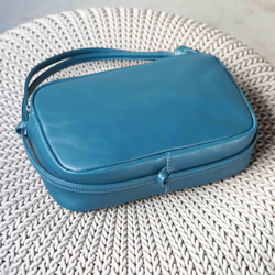 NUME-BLUE・２WAY機能ポシェットLサイズ◎内装キーホルダー付き：ポケット機能充実しています★全5色 2枚目の画像