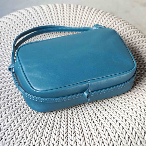 NUME-BLUE・２WAY機能ポシェットLサイズ◎内装キーホルダー付き：ポケット機能充実しています★全5色 2枚目の画像