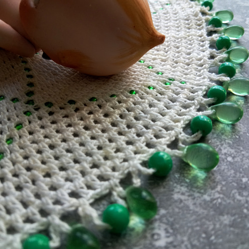 海外店ジャグカバー★レースドイリー10星形スカラップ&天使と薔薇マグネット新品 海外店ジャグカバー☆レースドイリー10星形スカラップ&天使と薔薇