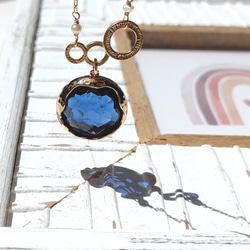 ❁Deep ocean necklace 14kgf❁美しいモンタナブルーの海 1枚目の画像