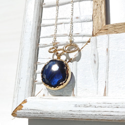 ❁Deep ocean necklace 14kgf❁美しいモンタナブルーの海 2枚目の画像