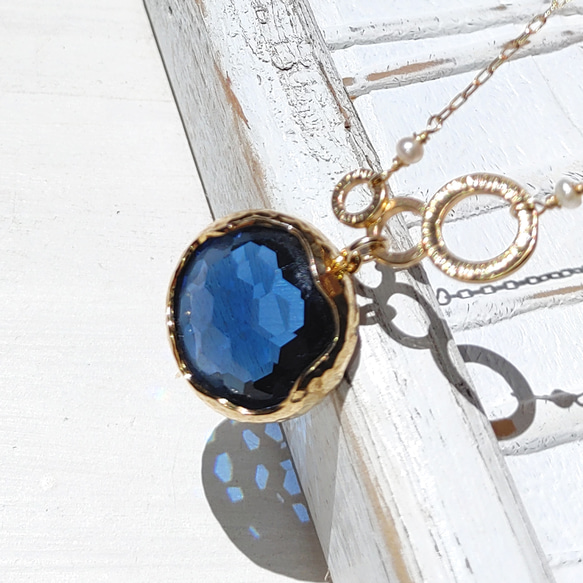 ❁Deep ocean necklace 14kgf❁美しいモンタナブルーの海 10枚目の画像