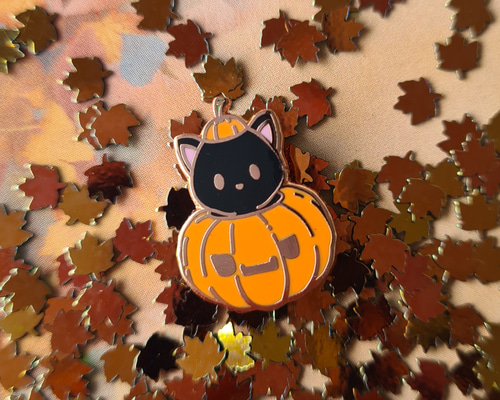 ハロウィンパッチンピン☆たてねこ カルディ ハロウィン パッチンキャットトリート バッグ エコバッグ
