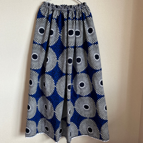 アフリカン ギャザースカート♪ アフリカンファブリック アフリカ生地  