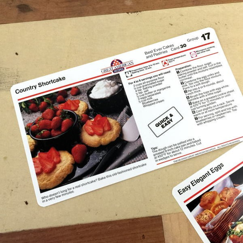 056・ヴィンテージ レシピカード27枚 レトロ ポップ アメリカン 紙もの