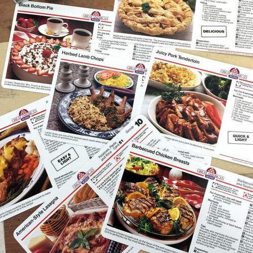 056・ヴィンテージ レシピカード27枚 レトロ ポップ アメリカン 紙もの