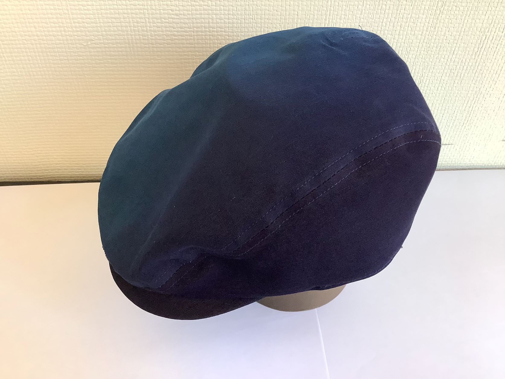 塩沢織　ナツシオンブルー　ハンチング　Lサイズ　 【夏塩沢】　C6