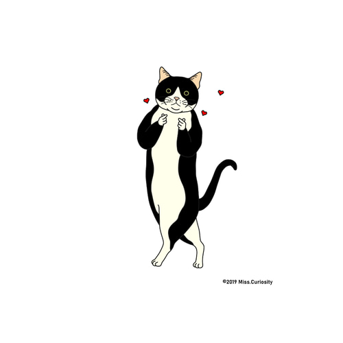 SCULPTOR 猫イラストスウェット (L)girlblackupatmos SCULPTOR（スカルプター）の「KITTEN BOXY SWEATSHIRT/キティー