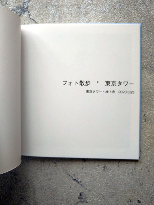 12.フォトブック【フォト散歩・東京タワー】 3枚目の画像