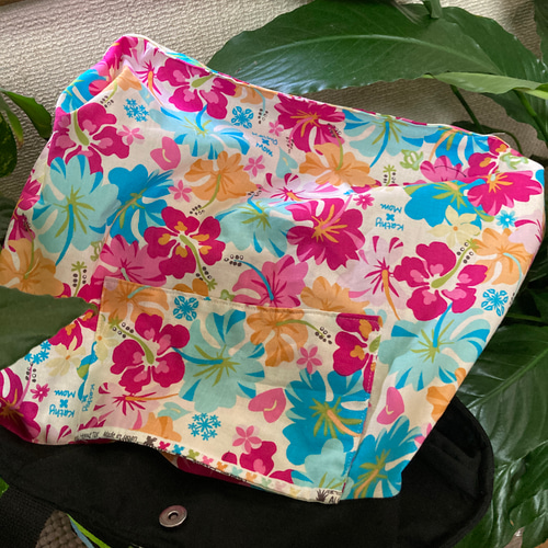 ハワイアンキルト バック パッチワーク トートバッグ ホヌ プルメリア