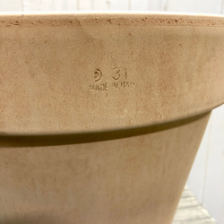 イタリアンテラコッタ  素焼き鉢  直径31×H28cm 2枚目の画像