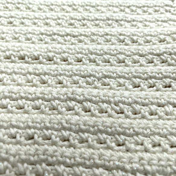 オーロララメの手編みのハンカチ＆ポケットティッシュケース 9枚目の画像
