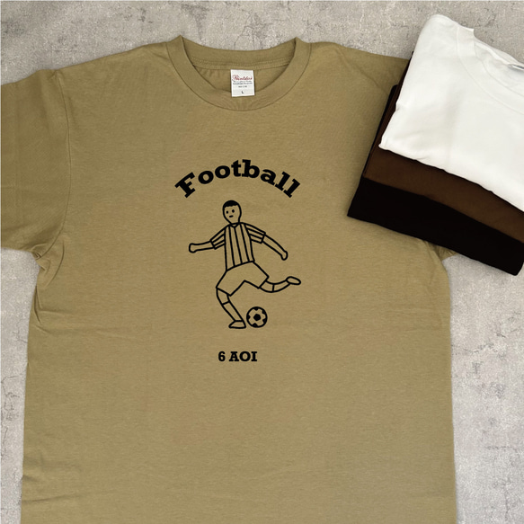 【名前可】部活Tシャツ サッカー 1枚目の画像