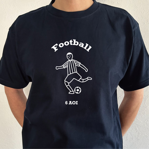 【名前可】部活Tシャツ サッカー 3枚目の画像