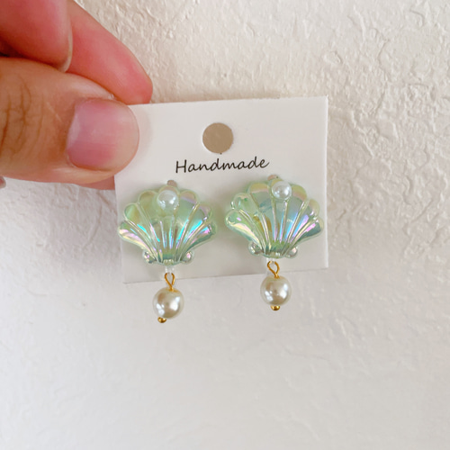 キッズイヤリング 貝殻 シェル kidsイヤリング イヤリング