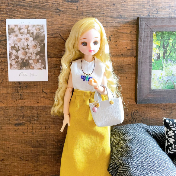 展示】リカちゃん フェイクレザーバッグ✩.*˚ 人形