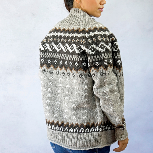 新品 ディガウェル 22aw ノルディック ウールカーディガン