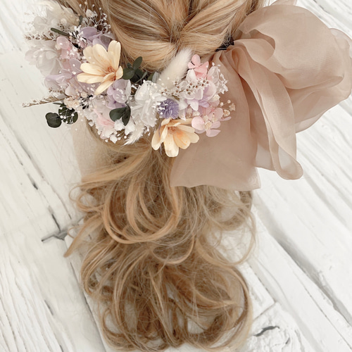 くすみピンク バラ 薔薇 ばら 成人式 卒業式 結婚式 髪飾り くすみピンク バラ 薔薇 ばら 成人式 卒業式 結婚式 髪飾り