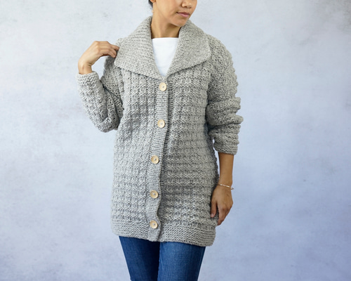 【29】45rpm カーディガン 肉厚　ニット　ウール　ローゲージ c13fc6e0b163843bba1881ca2bcd2f