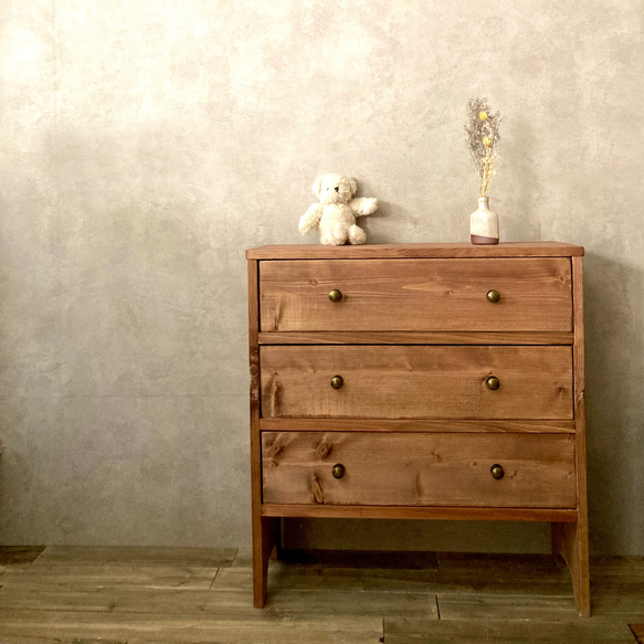 アンティーク 木製 西洋家具 収納 引き出し キャビネット 幅120cm 木製 キャビネット 4段 アンティーク風 収納 ガラス扉