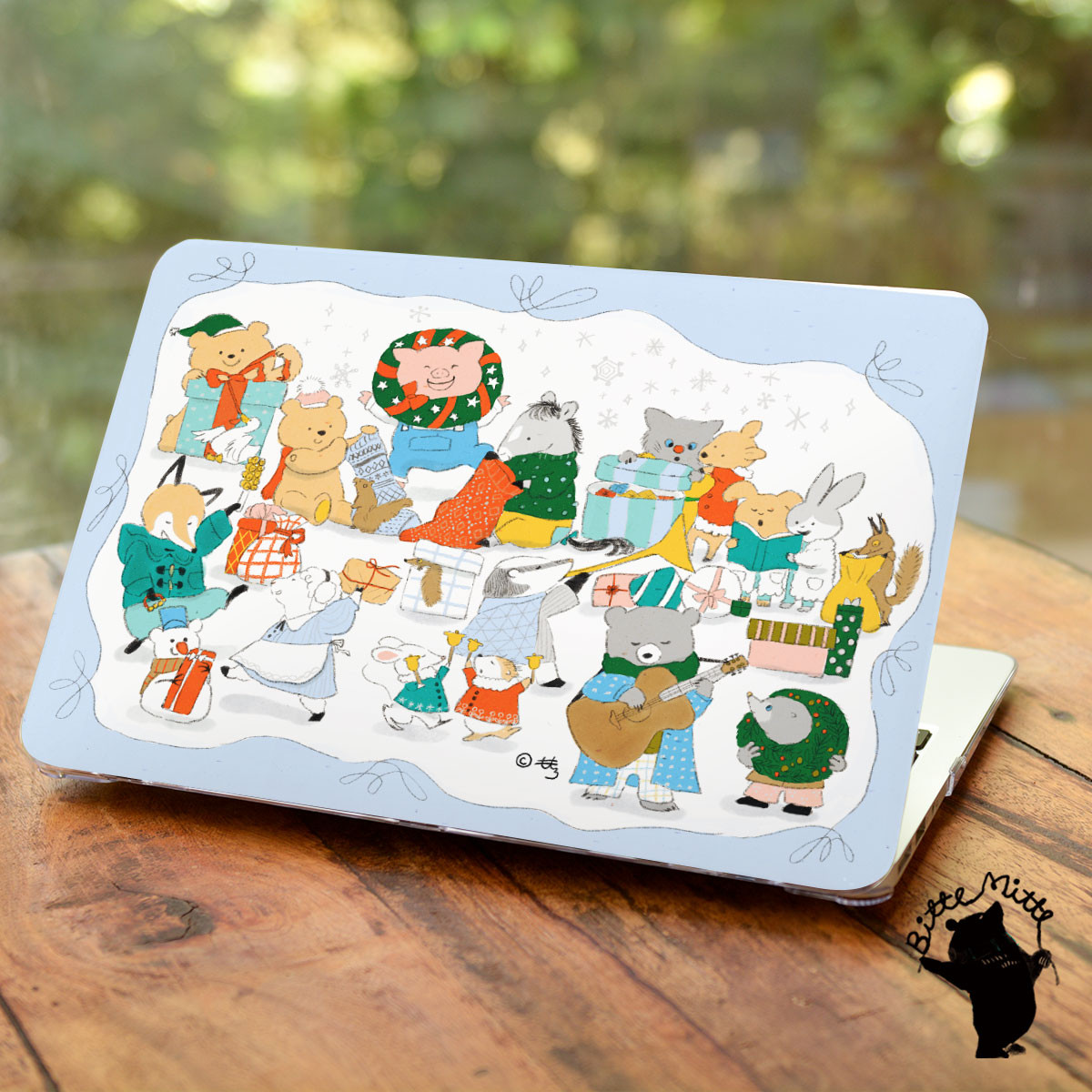 Macbook ケース カバー macbook Air Pro 16/15/14/13/11 冬 名入れ 冬限定2024