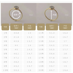 大理石のような*選べる真鍮かシルバー*ハウライトのオーバルリング 15枚目の画像