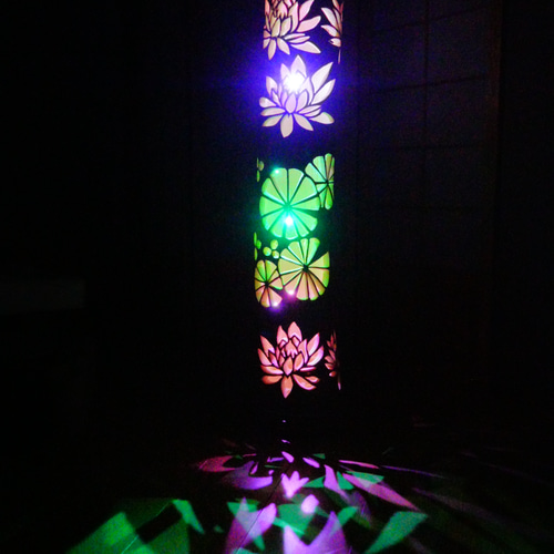 竹灯り　彩シリーズ　〜蓮の池〜　竹灯籠　極太孟宗竹 竹灯り 彩シリーズ 〜蓮の池〜 竹灯籠 極太孟宗竹