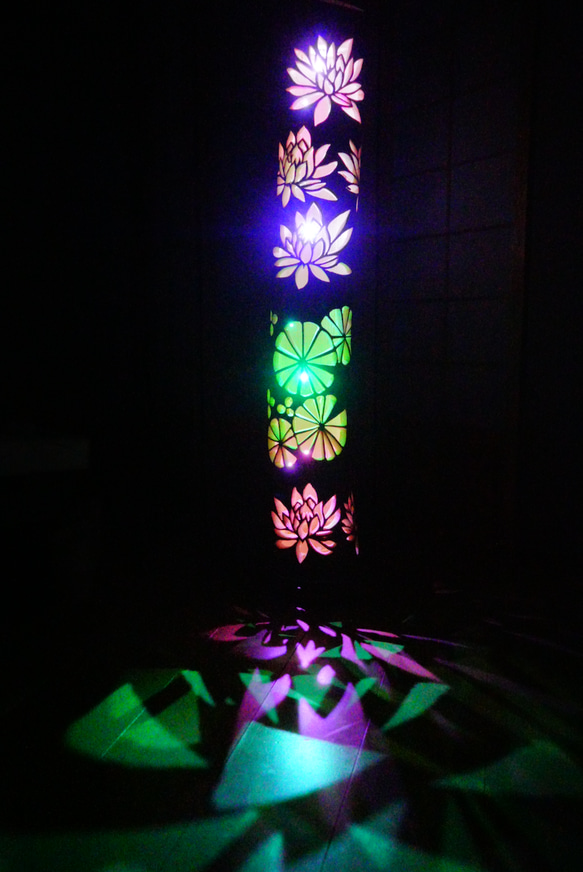 竹灯り彩シリーズ〜蓮の池〜竹灯籠極太孟宗竹